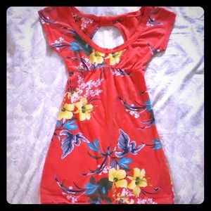 Mango-floral mini dress